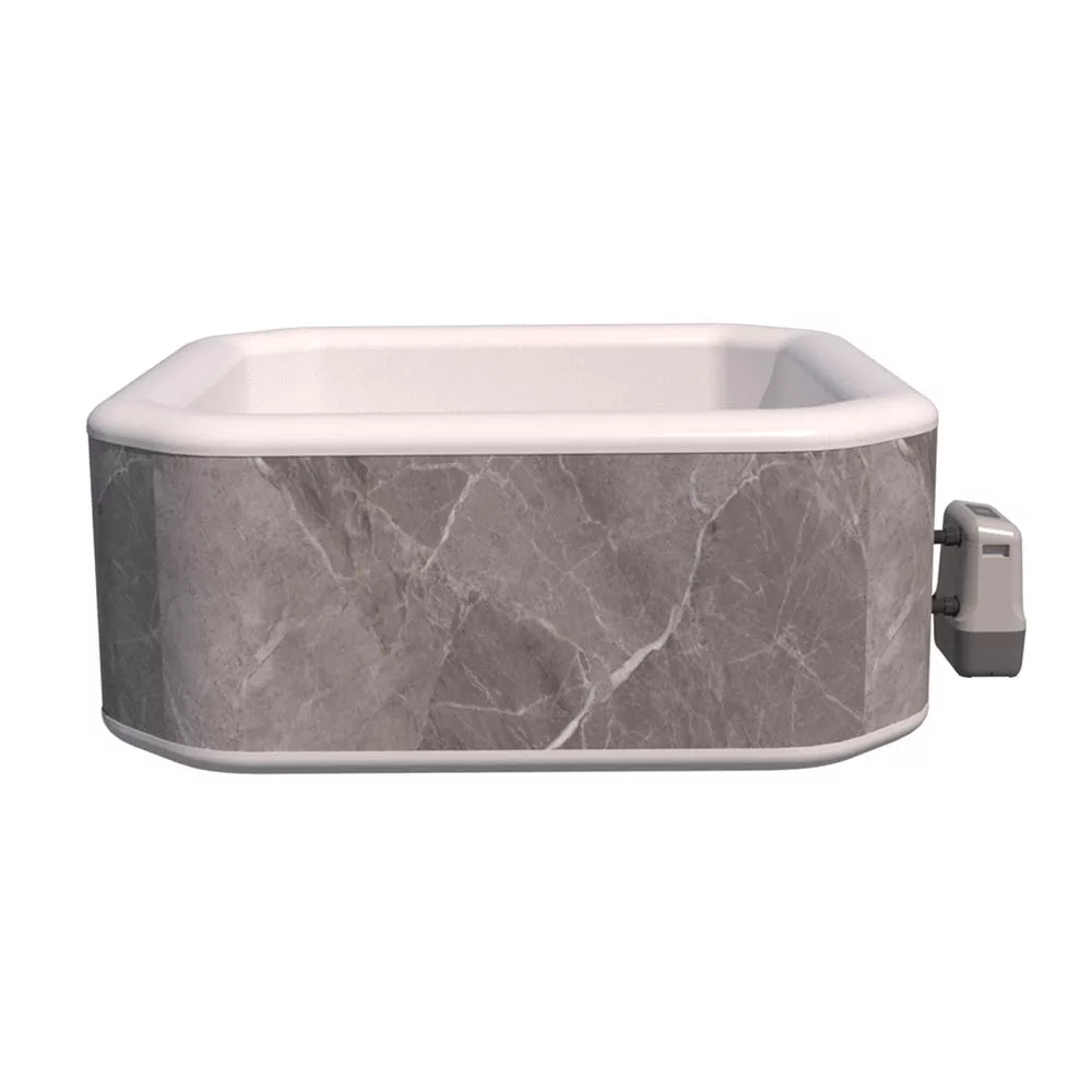 Avenli Philly szrke mrvny mints felfjhat jakuzzi, 210 x 210 x 70 cm, 1300 l, WiFi